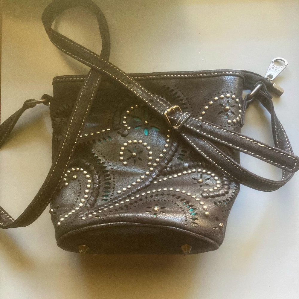 Montana West black leather purse